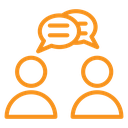 Person conversation (2) icon