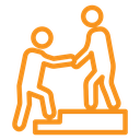 Person help someone icon