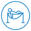 Person in hammock icon