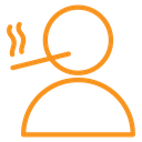 Person smoking icon