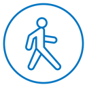Person walking icon