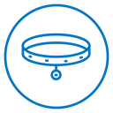 Pet collar icon