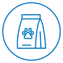 Pet food bag icon