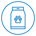 Pet food package icon