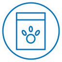 Pet food package icon