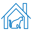 Pet shelter icon