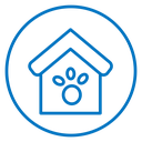 Pet shelter icon
