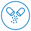 Pharmaceutical capsule icon