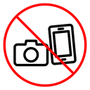 Photo and phone forbidden sign icon