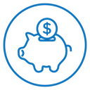 Piggy bank icon