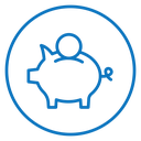 Piggy bank icon