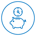 Piggy Bank Savings Color Outline icon