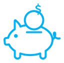 Piggy bank icon