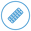 Pill Blister Pack Color Outline icon