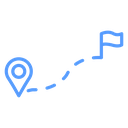 Pin Flag Route icon