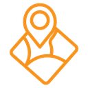 Pin on a map icon
