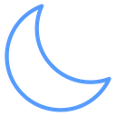 Plain Crescent Moon icon