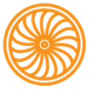 Plane turbine icon
