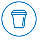 Plastic glass icon