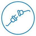 Plug connection icon