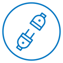Plug connection icon