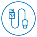 Plug USB cable icon