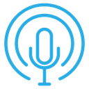 Podcast Microphone Signal icon