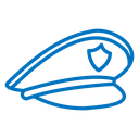 Police cap icon