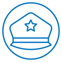 Police cap icon