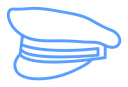 Police cap icon
