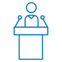 Politician speaker icon