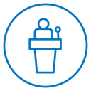 Politician speaker icon