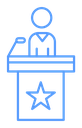 Politician speaker icon