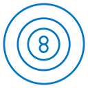 Pool 8 ball icon