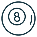 Pool 8 ball icon