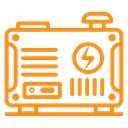Portable power generator icon