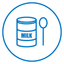 Powdered milk icon