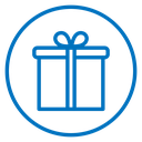 Present gift box icon