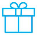 Present gift box icon