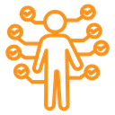 Productive man icon