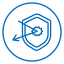 Protection from attack icon