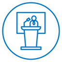 Public speaker icon