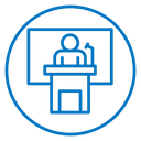 Public speaker icon