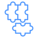 Puzzle Color Outline icon