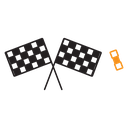 Racing flag icon
