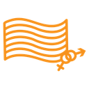 Rainbow LGBT flag icon