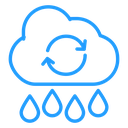 Rainwater harvesting icon