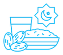 Ramadan breakfast icon