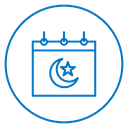Ramadan Calendar Color Outline icon