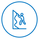 Rappelling icon